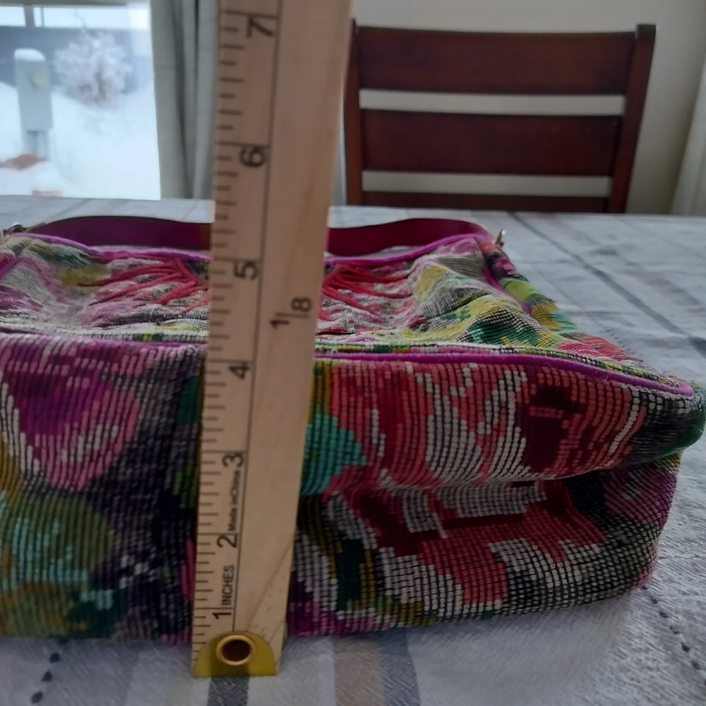 Antiplano Hobo Bag‎ W/Leather Strap Fair Trade Bohemian Floral
